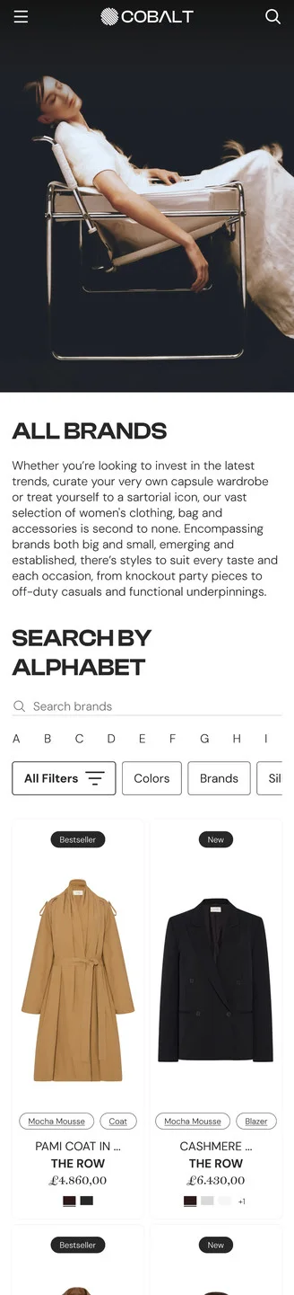 All Brands page
