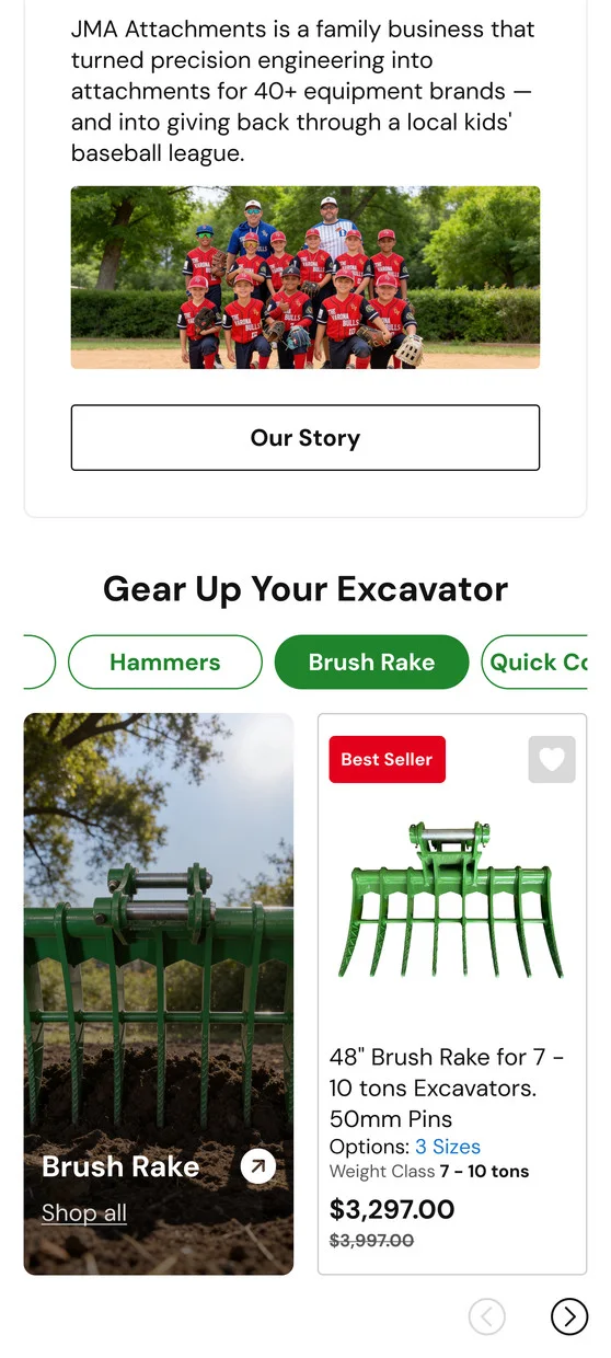 Mobile home page, screen 5